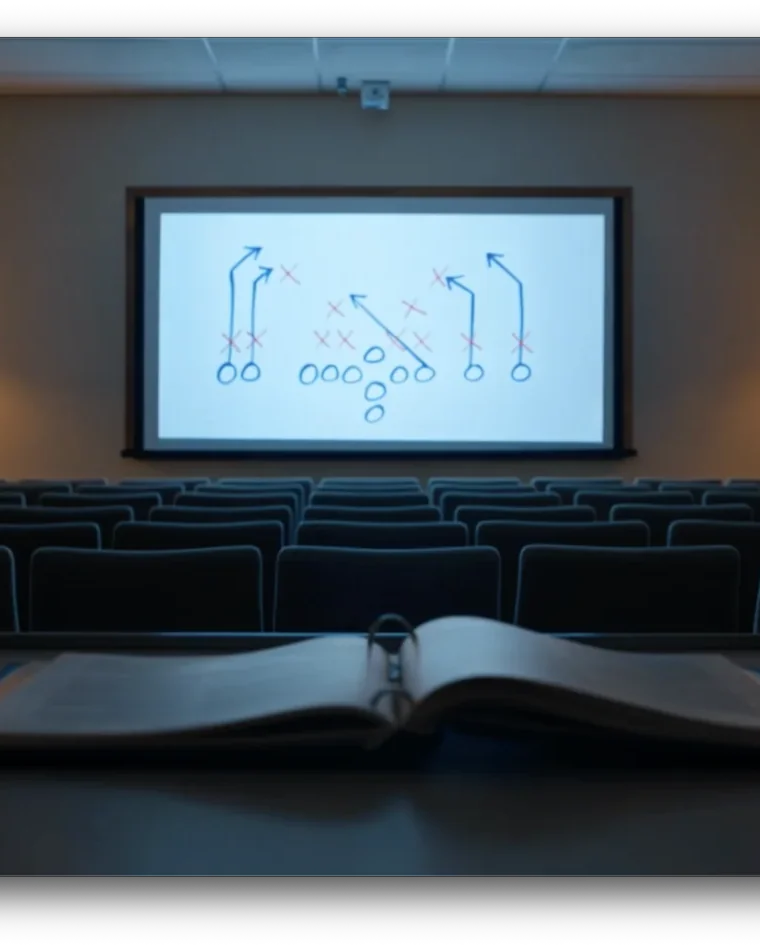 Coach-led film study, immersive view.
